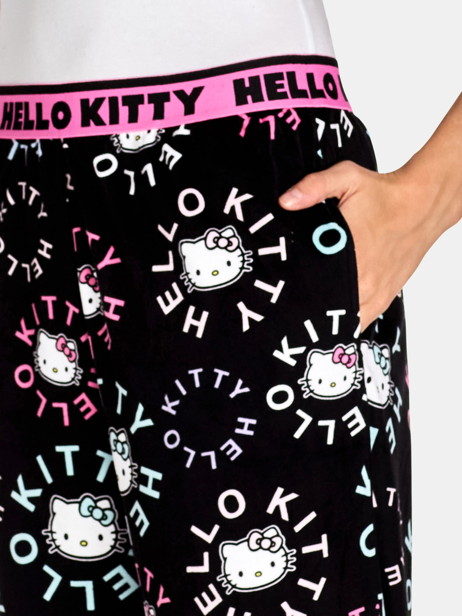 Hello Kitty Women's Velour Sleep Pants, Sizes XS-3X
