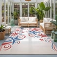 thumbnail image 2 of Area Rugs 2.7'x5', American Star Carpet Runner Indoor Outdoor Rugs Home Decor Aesthetic, Blue Red Patriotic 4th of July Ombre Non Slip Mats Washable Accent Rug for Living Room Bedroom, 2 of 8