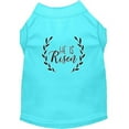 thumbnail image 1 of He Is Risen Screen Print Dog Shirt Aqua Xl (16), 1 of 1