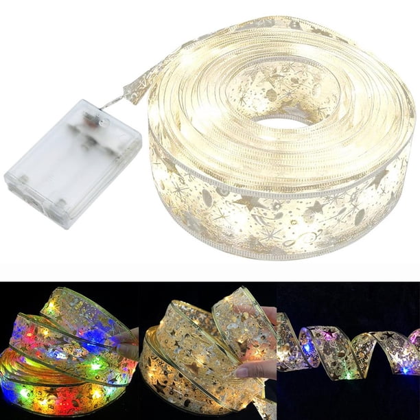 Hadas De 4 Metros, Cinta Led, Luces De Cadena De Alambre De Cobre, Luces Brillantes De Árbol De Navidad Para Habitaciones, Jardines Y Terrazas Methold HA043012-02