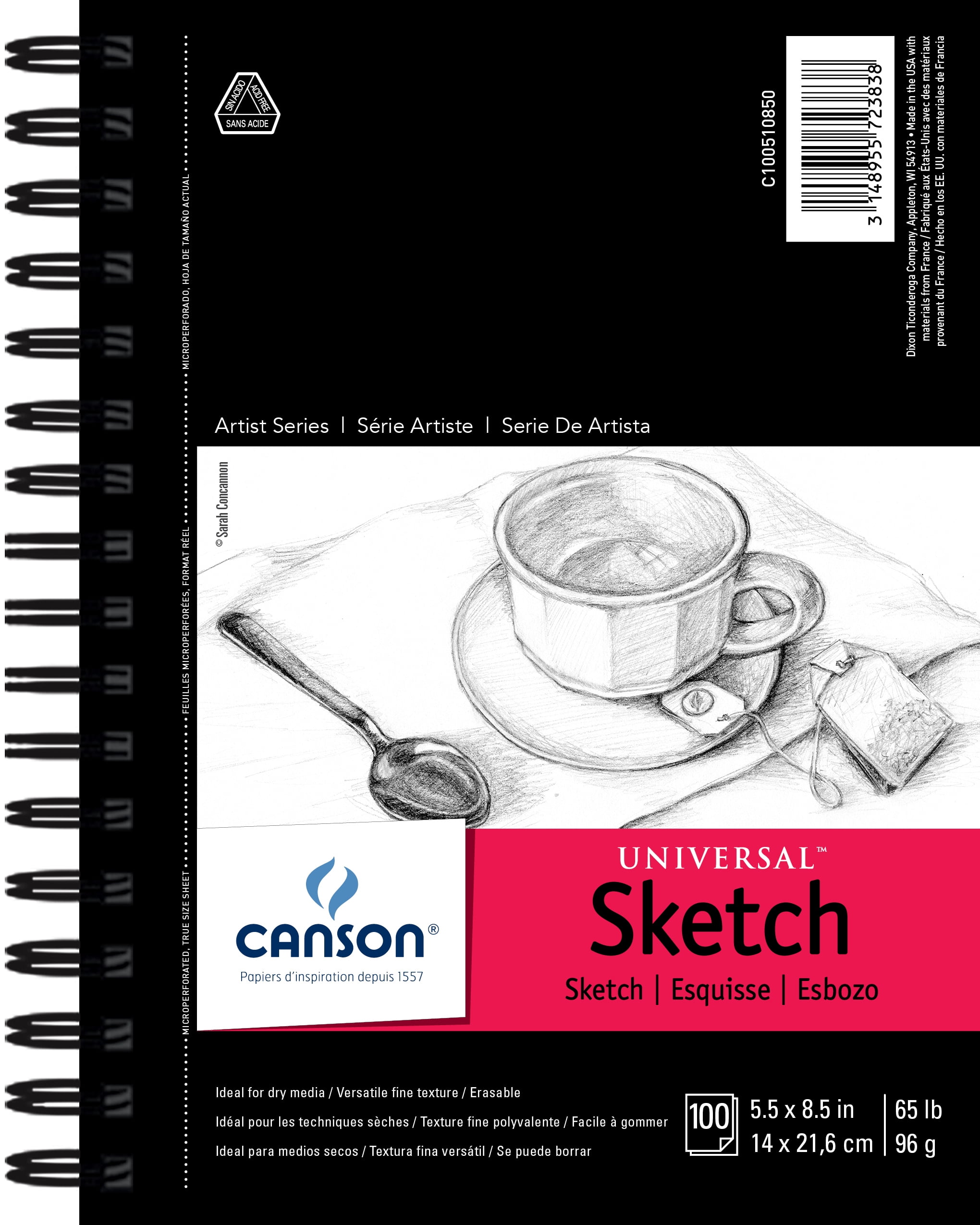 Strathmore Metallic Sketch Journal – Silver Cover, 5.5x8.5 Inches - View #9