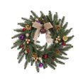 thumbnail image 2 of Suncoda Christmas Wreath, Christmas Pinecone Pines Needle Retro Bell Simulation Flower Wreath Bohemian Style Rattan Flower Wreath Door Hanging, Christmas Ornament, 2 of 4