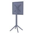 thumbnail image 5 of Luxury Commercial Living 42.5" Gray Folding Square Outdoor Patio Bar Table, 5 of 8