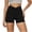 A Black, variant on Crazy Yoga Crazy Yoga Biker Shorts Women Shorts Athletic Shorts for Women Women’S Fashion Solid Color Seamless Yoga Shorts Gray M