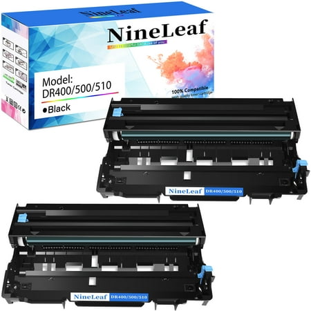 NineLeaf 2 Pack Compatible Drum Unit Replacement for Brother DR510 DR-510 DR500 DR400 to use in HL-5100 HL-5130 HL-5140 HL-5150DLT HL-5170DNL MFC-8220 MFC-8440 MFC-8640 Printer (without toner)