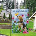 thumbnail image 4 of Welcome Dog Garden Flag Vertical Double Sided Burlap Flower Summer Yard Outdoor Decor Home Decor (12.5 x 18, Welcome Dog), 4 of 4