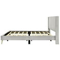 thumbnail image 4 of Better Home Products Vita Solid Wood & Velvet Platform King Size Bed in Gray, 4 of 7