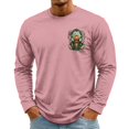 thumbnail image 3 of YNGKMEA Mens Long Sleeve T Shirts Pumpkin Print Print Tshirts Casual Crew Neck Fashion Tee, 3 of 5