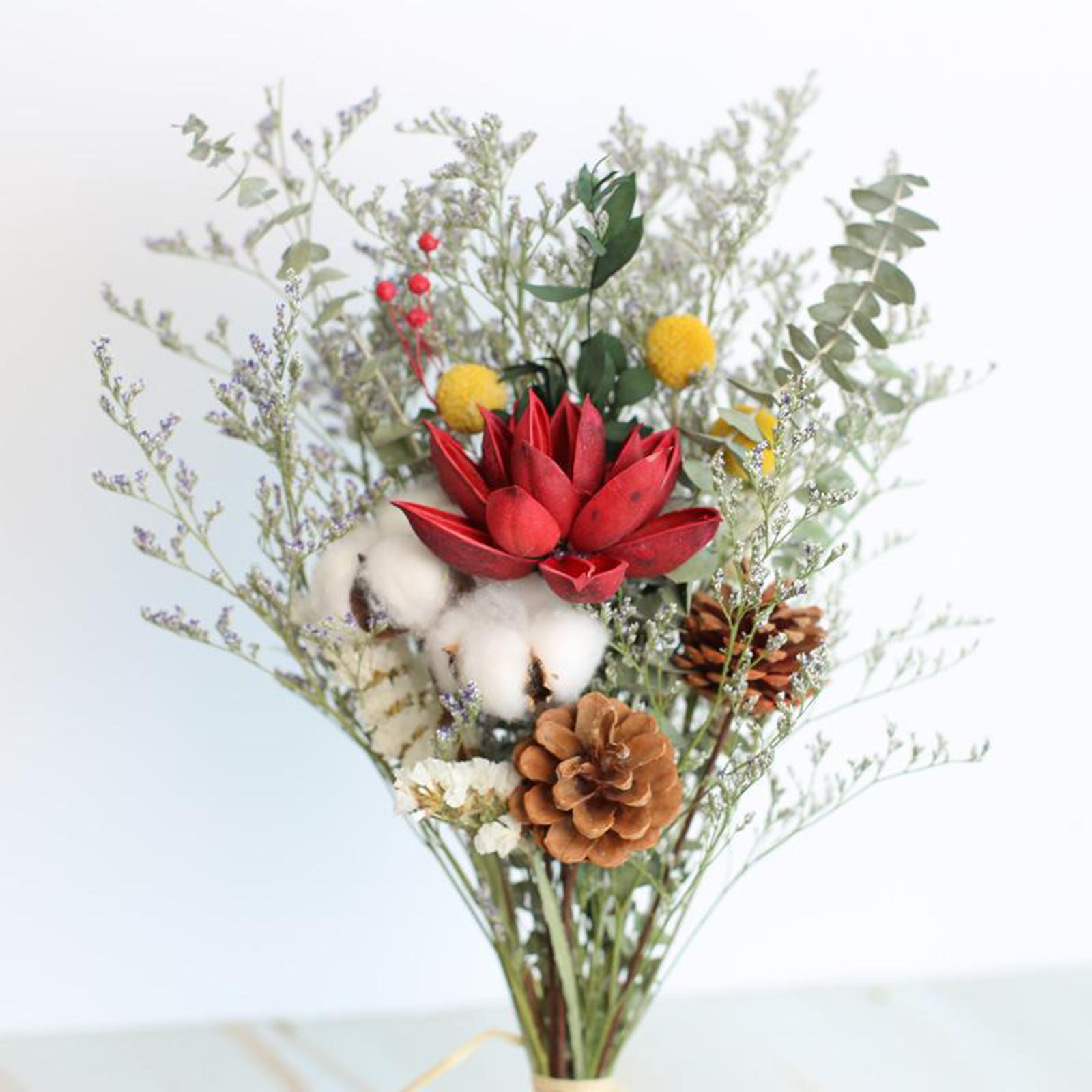 Natural Dried Flowers Arrangements - Dried Eucalyptus, Dried Baby's Breath,  Preserved Natural Limonium for Home Wedding Floral Decorations ( $ 19.99 )  For USA Testers DM me for more details : r/AMZreviewTrader