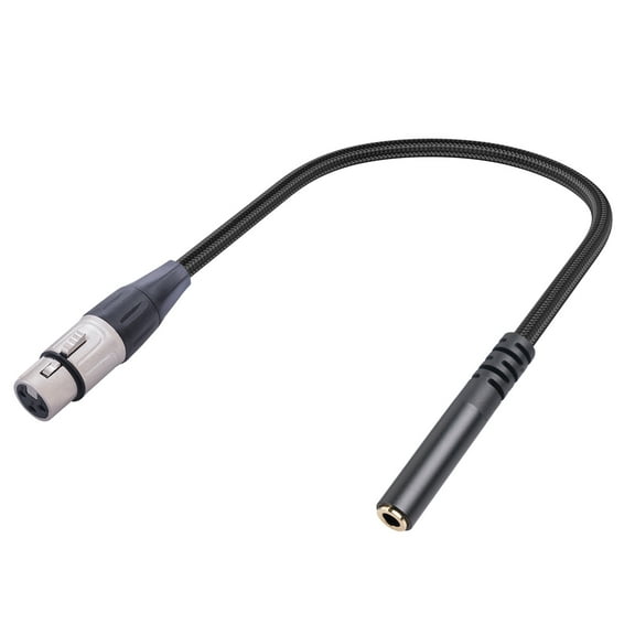 WINDLAND Audio Converter Adapter Cable 3.5 3.5mm Female To XLR 3Pin Female Microphone Adapter Cable Stereo Audio Cable