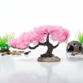 thumbnail image 3 of Jiibva Artificial Aquarium Plants, Fish Tank Decorations, Cherry Blossom Aquarium Fish Tank Simulation Aquatic Aquarium Tank Accessories, 3 of 7