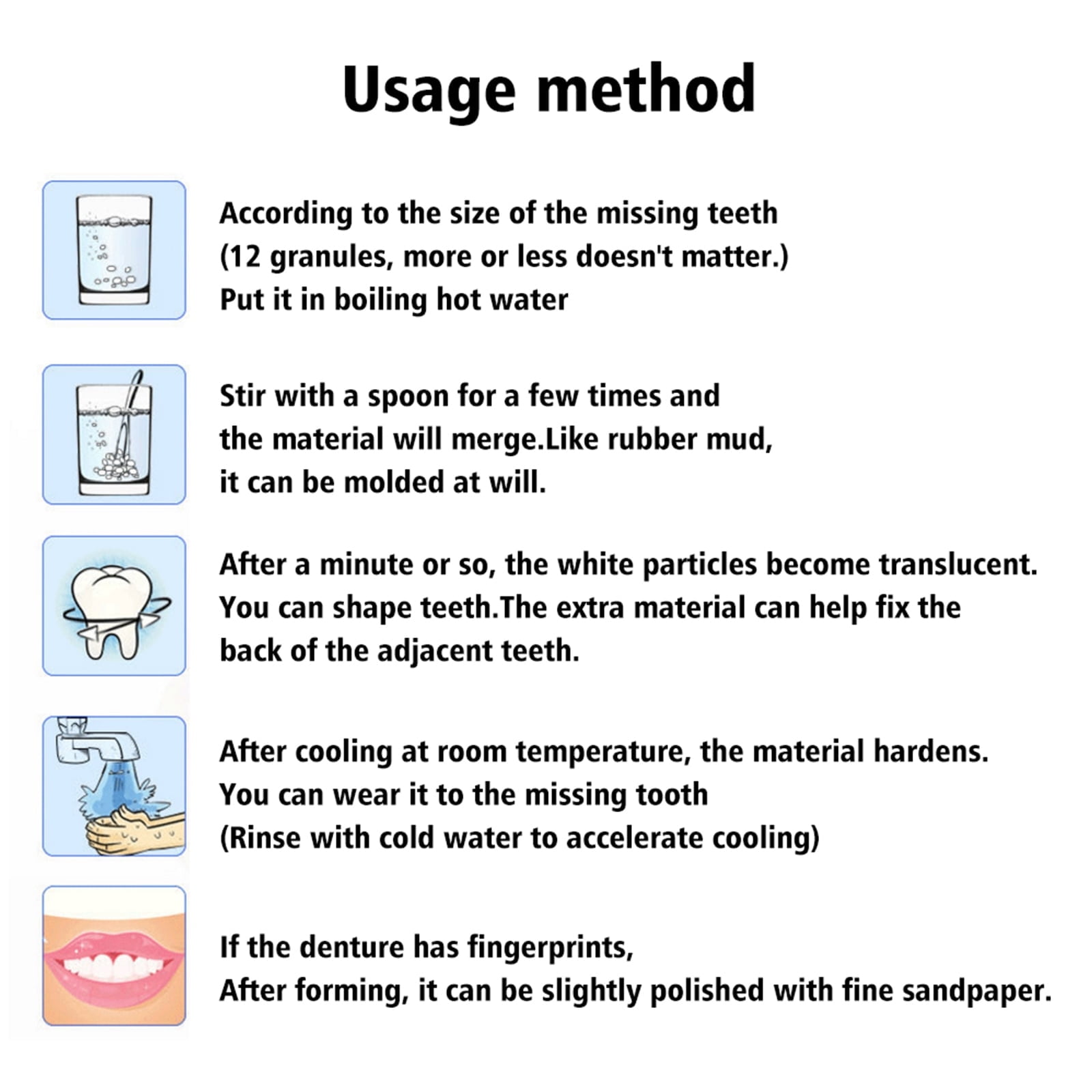 Alvantor Temporary Tooth Replacement Kit, Missing Tooth Fix, Moldable Dental Wax for Cosplay, Halloween, Gaps & Cavities - Safe, Reusable & Durable