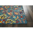 Nourison Vivid Floral Bohemian Teal 8' x 10'6" Area Rug, (8' x 11