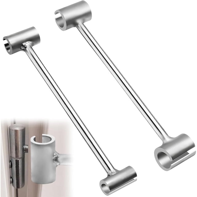 Outil de Réglage de Charnière de Porte, Clé Réglable 14-19mm/23-25mm pour Réglage de Charnière de Porte, Outil de Charnière Robuste pour Sécurité Incendie Résidentielle Portes de Salle Blanche Design Ergonomique (A(14-19mm) +B(23-25mm))