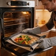 thumbnail image 6 of Silicone Baking Mat Convertible Oven Liner with Snap Corner Non‑Stick Reusable Baking Tray for Cookies Macarons Bread Pizza Home Baking Grey 11.81x15.75x0.02Inch, 6 of 6