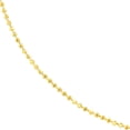 thumbnail image 2 of 14k Yellow Gold 1.15mm Sparkle-Cut Bead Chain Necklace Lobster Lock Closure 20 Inch Chain Necklace for Women and Men, 2 of 2