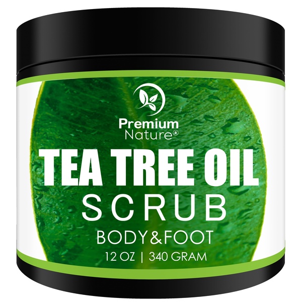 Tea Tree Oil Scrub 12oz Body & Foot Antifungal Calluses Jock Itch