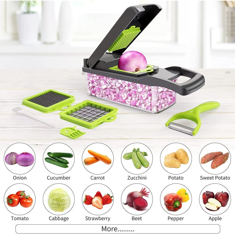 Electric Onion Slicer Vegetable Fruit Cutter Dicer For Commercial Home 2L  NEW