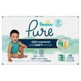 thumbnail image 1 of Pampers Pure Baby Diapers, Size 3 (16-28 lbs), 66, Up to 100% Leakproof, Premium Hypoallergenic Soft Diapers, 1 of 17