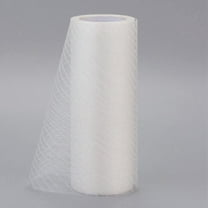 1 Roll Glitter Deco Mesh Ribbons Tulle Fabric for Wedding Party Decoration Skirts Decoration Making White 5.9 inch(15cm) 10yards/roll diy
