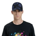 thumbnail image 4 of Fotbe Blue-Purple Raspberries Gorro Clásico de Béisbol, Gorra Ajustable con Broche Snapback, Gorro de Exterior de Algodón Suave, 4 of 6