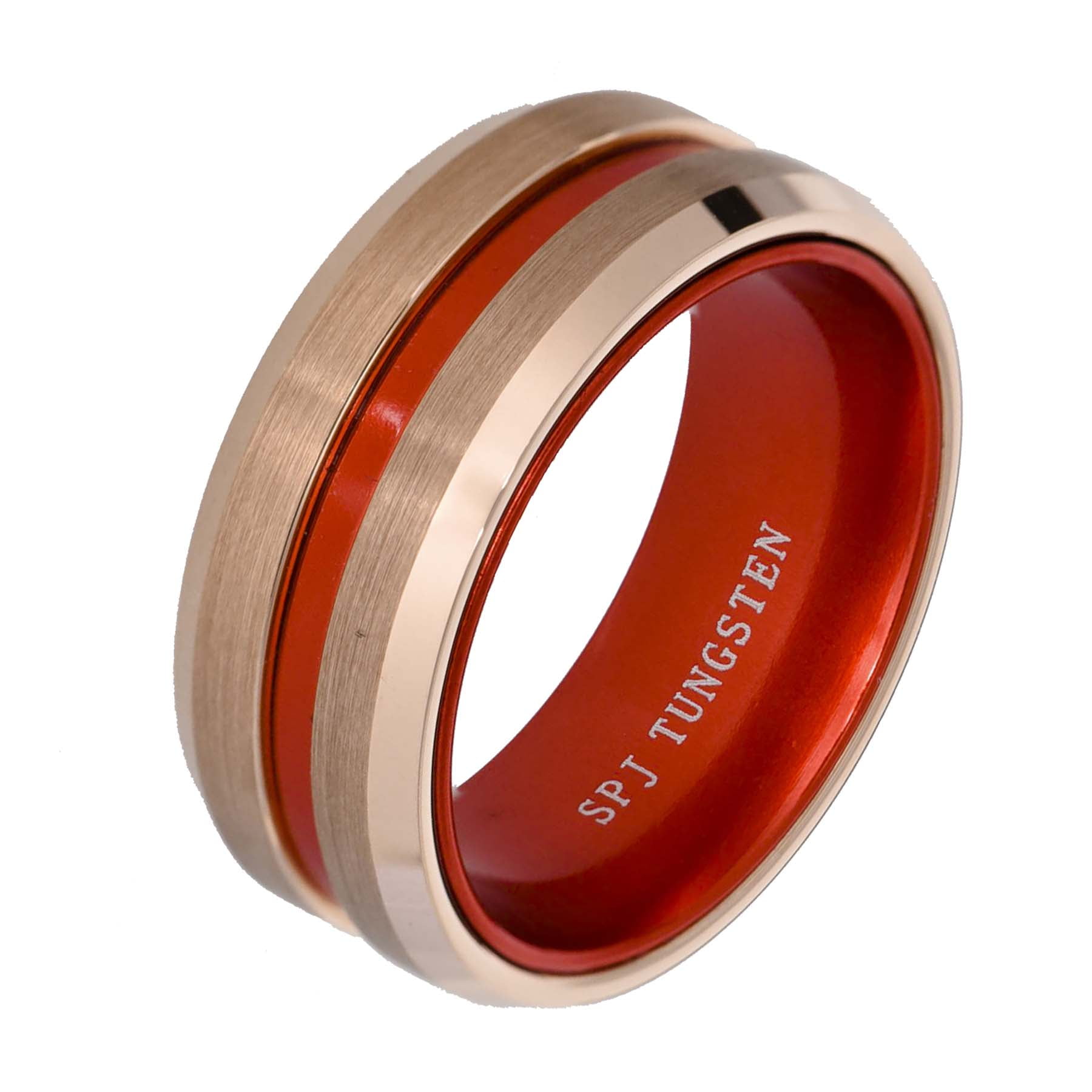 8mm Tungsten Carbide Ring Thin Red Line Inside Rose Gold Brushed Top Band For Firefighters First Responders Men Women Walmart Com 8mm Tungsten Carbide Ring Thin Red Line Inside Rose Gold Brushed Top Band For Firefighters First Responders Men Women Walmart Com