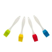 4Pcs Basting Silicone Brushes,6.7x0.8In Heat Resistant Cooking Brushes for Kitchen,QZS Dishwasher Safe Brushes for Sauce Marinade Meat Glazing