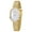 Gold, variant on Elegant Watches for Women Oval Minimalist Dial Stainless Steel Band Woman Watch,3ATM Water Resistant, Perfect Gift for Women