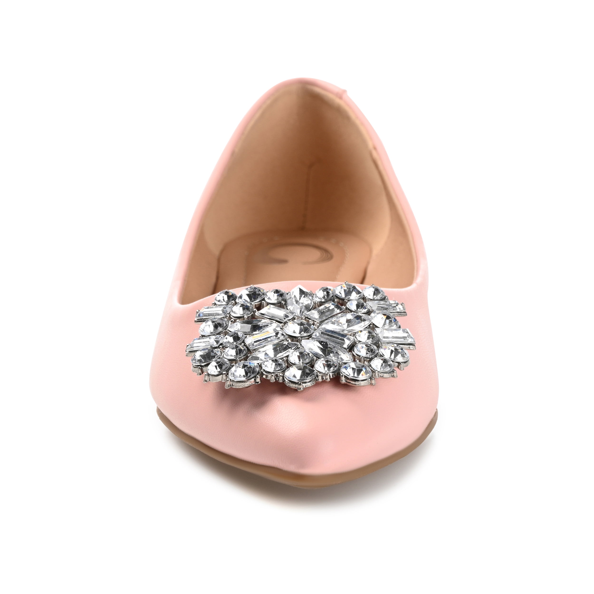Journee Womens Renzo Slip On Pointed Toe Ballet Dress Flats, Widths Available