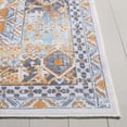 thumbnail image 4 of Safavieh Arizona Jemima Medallion Polyester Machine Washable Area Rug, Rust/Gray, 5' x 8', 4 of 11