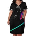thumbnail image 2 of Vestido holgado con bolsillos Asteroide 2NF+ Vestido largo vestido de lujo Falda de verano cumpleaños, 2 of 6