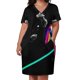 thumbnail image 2 of Asteroide 2NF + vestido largo holgado con bolsillos para mujer vestidos de noche ropa de verano, 2 of 6