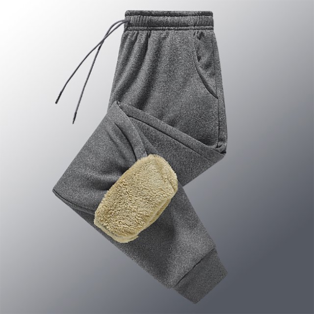 WILLBEST Pantalones Deportivos Casuales para Mujer con Forro Térmico y Bolsillos para Actividades al Aire Libre y Uso Diario. Extra Grande