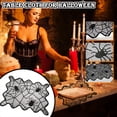 thumbnail image 3 of OAVQHLG3B Halloween Decoration Halloween Tablecloth Black Lace Skull Table Cover Spiderweb Table Runner Table Topper for Halloween Party Decor, 3 of 3