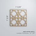 thumbnail image 3 of Ekena Millwork 7 3/8"W x 7 3/8"H x 1/4"T Extra Small Fleetwood Decorative Fretwork Wood Wall Panels, Cherry, 3 of 18