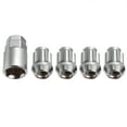 4pcs Universal Wheel Lock Lug Nuts Anti Theft Locking Nuts with 1pc