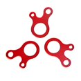 thumbnail image 4 of Cuerda de viento Toystoory 10 piezas hebillas anudado rápido antideslizante rojo, 4 of 6