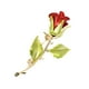 thumbnail image 4 of Broche de San Valentín con forma de rosa, para decoración de camisetas y disfraces. con hojas verdes, 4 of 9