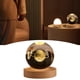 thumbnail image 3 of Starry Sky Crystal Night Light con Base de Madera Brillante Esfera de Cristal Decorativa 3D Tallado Interior para Decoración de Dormitorio Sala de Estar, 3 of 8