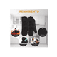 thumbnail image 2 of Guantes De Silicon Cocina/horno 6 Piezas Resistente Al Calor negro, 2 of 4