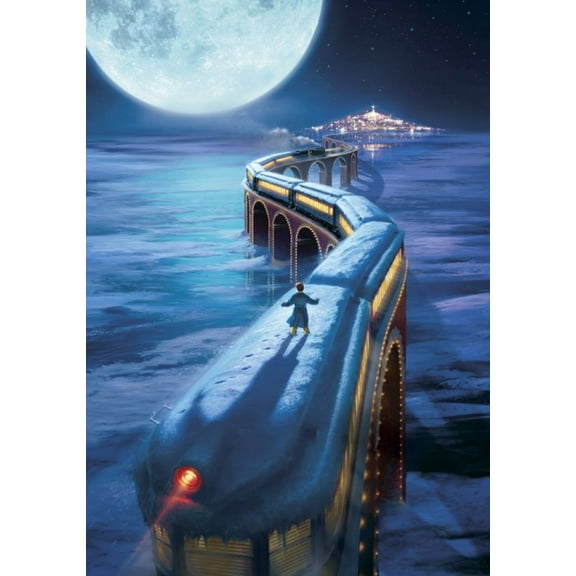 5D DIY Diamond Art Painting Kits for Adults,Full Drill Diamond Arts Rhinestone Pasted, DIY Painting Diamonod Dot Arts Crafts for Home Wall Decor Gift, 12"x16" (The Polar Express)