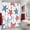 B, variant on 71x36in Patriotic Star Shower Curtain with 12 Hooks, Red White Blue USA Flag Themed Bathroom Decor for 4th of July Independence Day Home Indoor Decoration