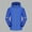 Blue, variant on Men Jacket Waterproof Fleece Lined Hooded Orange Windbreaker Thick Reflective Zip Up Rain Jacket Mens Coats L