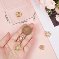 thumbnail image 3 of 1 Box 9Pcs 3 Style Heart Charms 18K Gold Plated Cubic Zirconia Hollow Mini Love Heart Shaped with Arrow Dangle Charms Pendants Craft Supplies Hole: 3.5~4mm DIY, 3 of 6