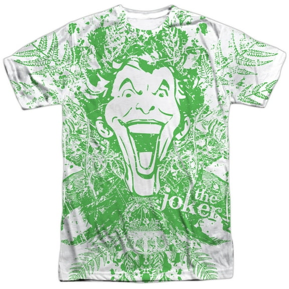 Batman Men's Joker In The Wild Sublimation T-shirt White