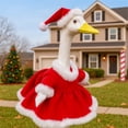 thumbnail image 5 of Christmas Porch Goose Outfit, Cheerful Winter‑Festive Costume Kit, Holiday Outfit Accessories Suitable for 23 Inch Large Porch Goose Statue, Xmas Holiday Gift, 5 of 5