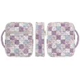thumbnail image 2 of ZUXONGSY Lotus Print Bible Cover Case for Women Quilted Bible Cover Lightweight ChuZU Bag with Tabs & Zippered Christian Tote Bag for Book Lover, 2 of 8