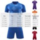 thumbnail image 2 of Odeerbi Conjunto de Uniformes de Entrenamiento de Fútbol de Malla Para Chicos Y Niñas Pantalones Cortos de Camiseta de Manga Corta Con Rayas Conjunto Atlético Seco Rápido Para 4-15 Años, 2 of 4