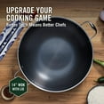 thumbnail image 6 of HexClad 14 Inch Hybrid Stainless Steel Wok, Nonstick, 6 of 11
