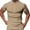 Khaki, variant on Men's Polo Short Sleeve Slim Fit Casual Shirts Classic Stretch Polo T Shirt Golf Shirts